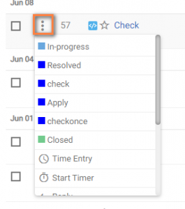 Change status