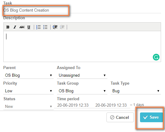 Gantt Chart 