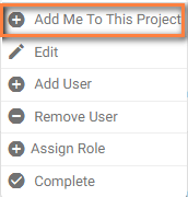 Project Drop Down Project drop down