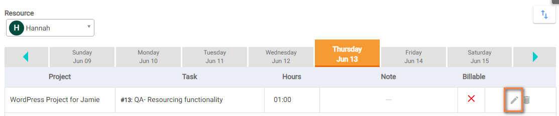 Timesheet