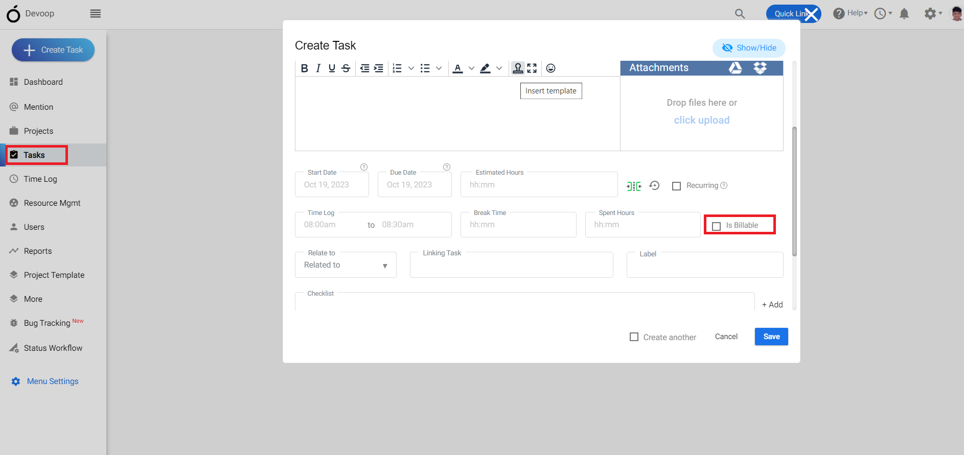 Track Billable & Non-Billable Hours