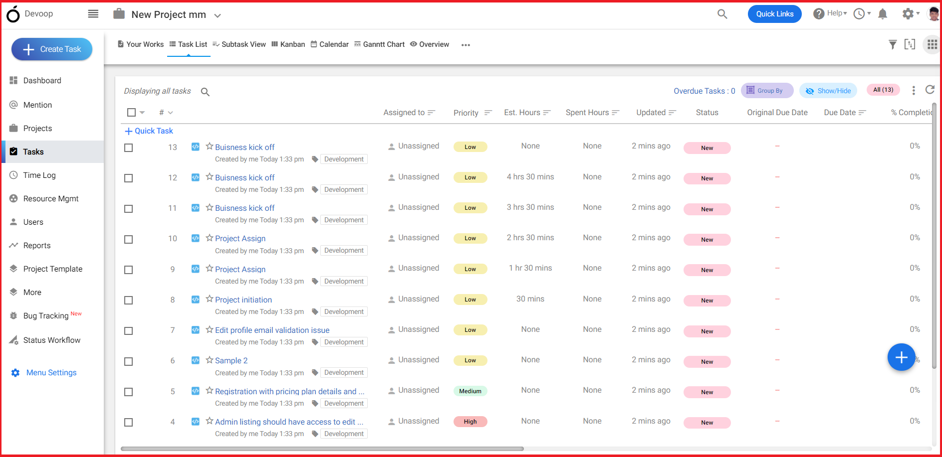 import existing project data