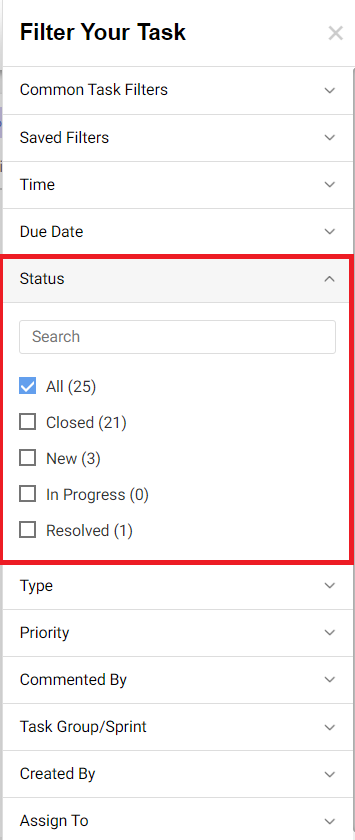 Filtering and Searching