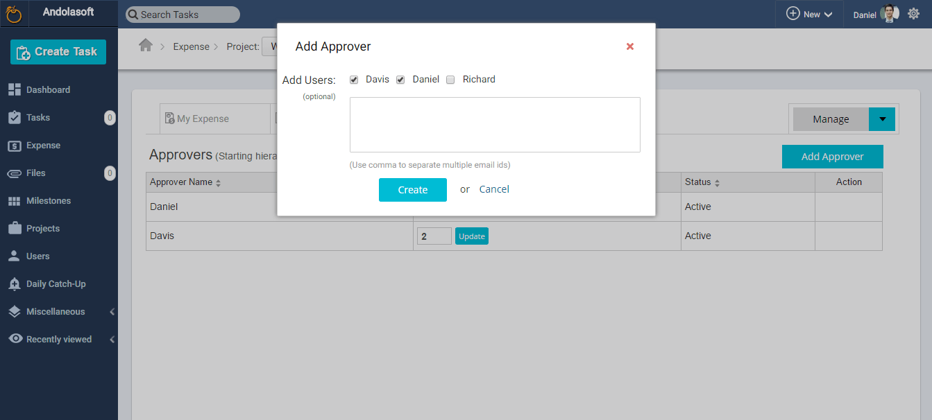 Add Approver