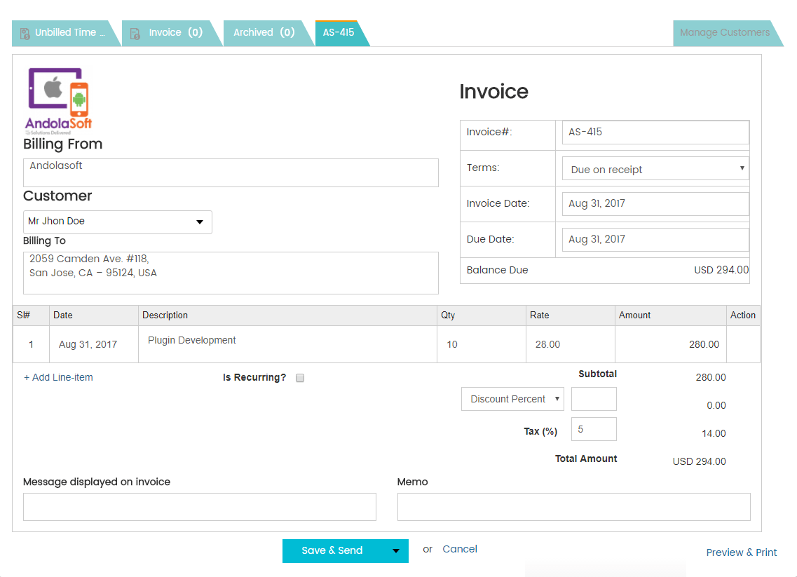 Invoice