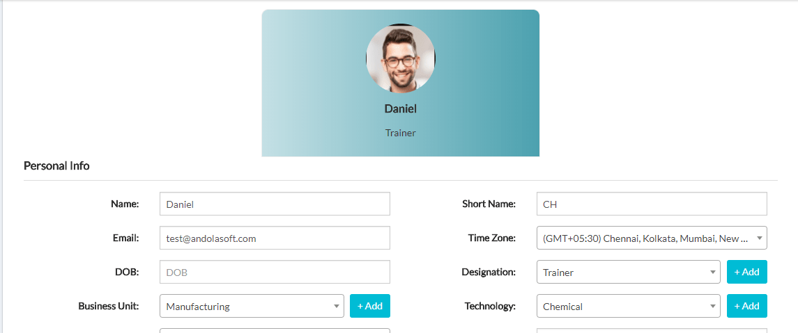 User profile