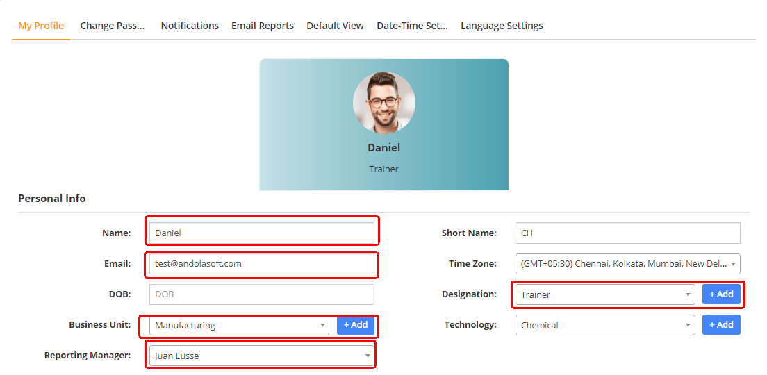 User details imported