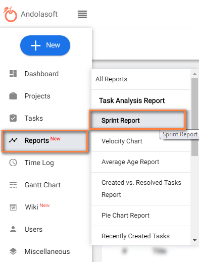 How Can I See The Sprint Report Of A Project Orangescrum Helpdesk
