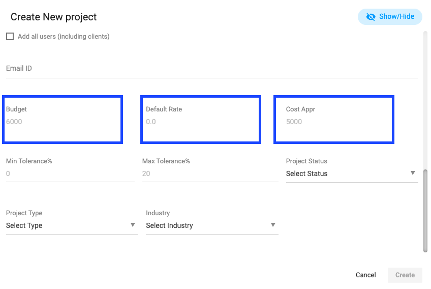 Project Budget and Cost