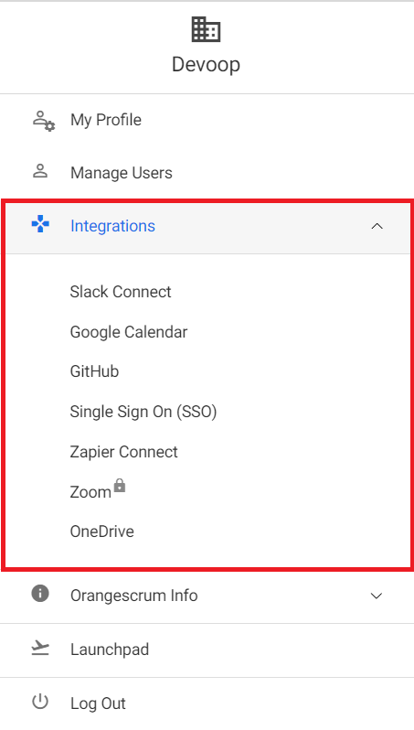 Integrating OrangeScrum